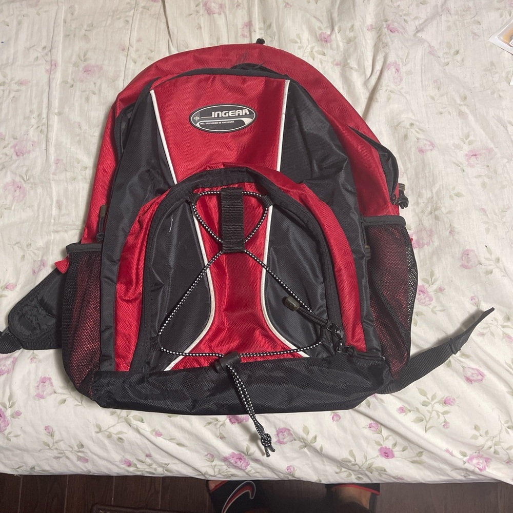 InGear Red & Black Backpack | School / Sports Bag | Used
